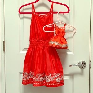 American Girl Doll & Girl Matching Summer Dress